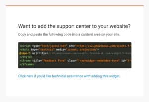 how to embed the help center on your website