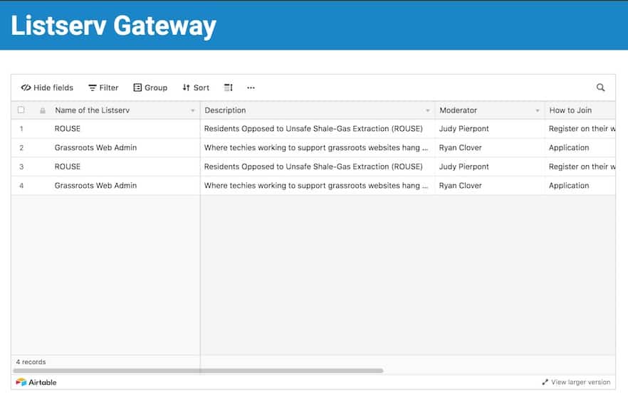 Listserv Gateway
